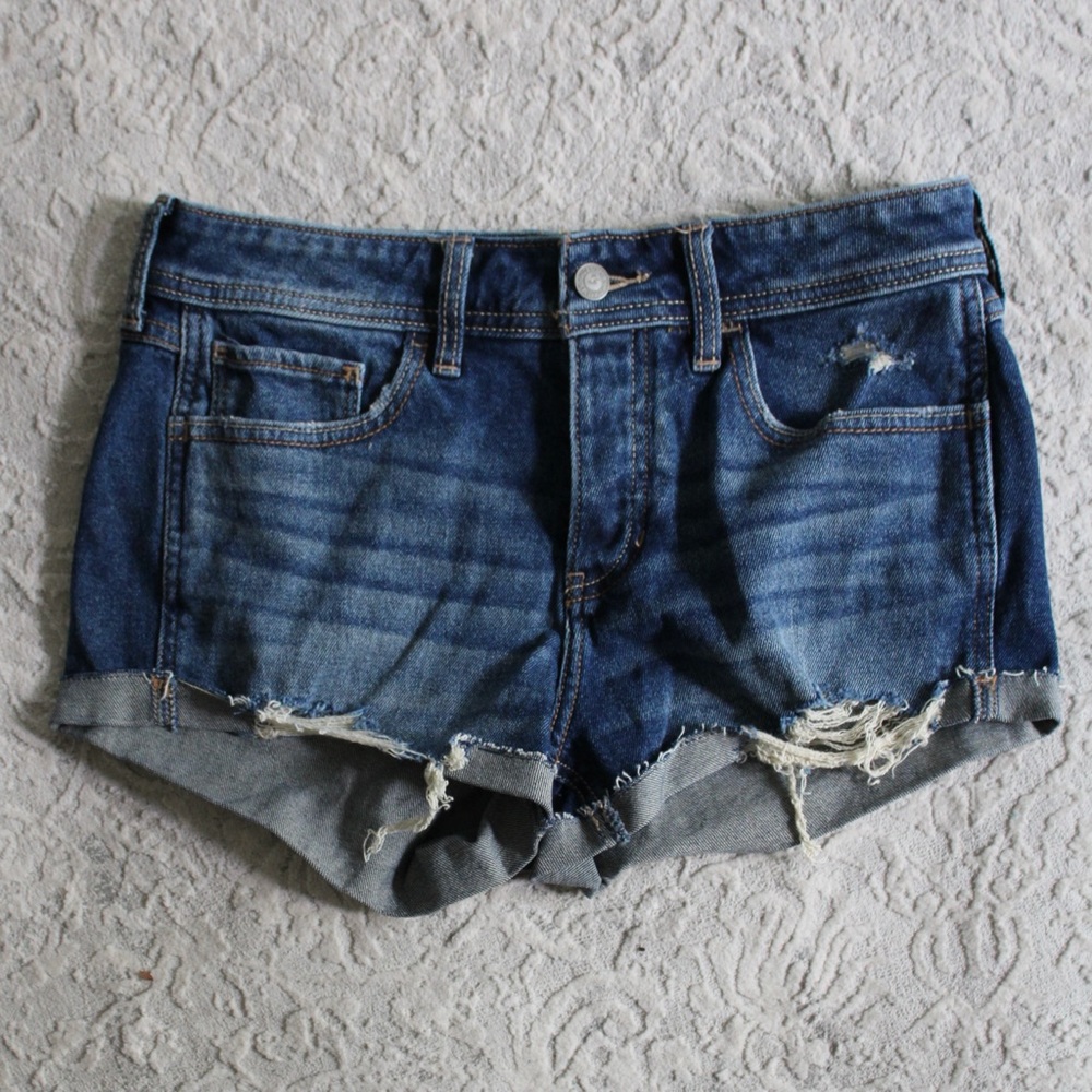 Hollister Low-Waisted Boyfriend Denim Shorts